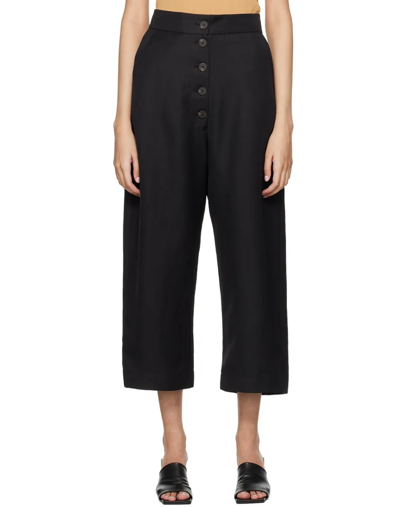 Studio Nicholson Black Cori Trousers Black