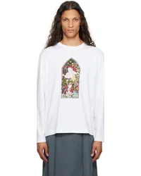 Simone Rocha White Stained Glass Woman Long Sleeve T-Shirt White