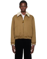 Nothing Written Tan Jason Bomber Jacket Brown