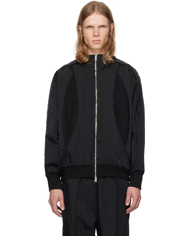 Song For The Mute Black Teardrop Track Jacket Black