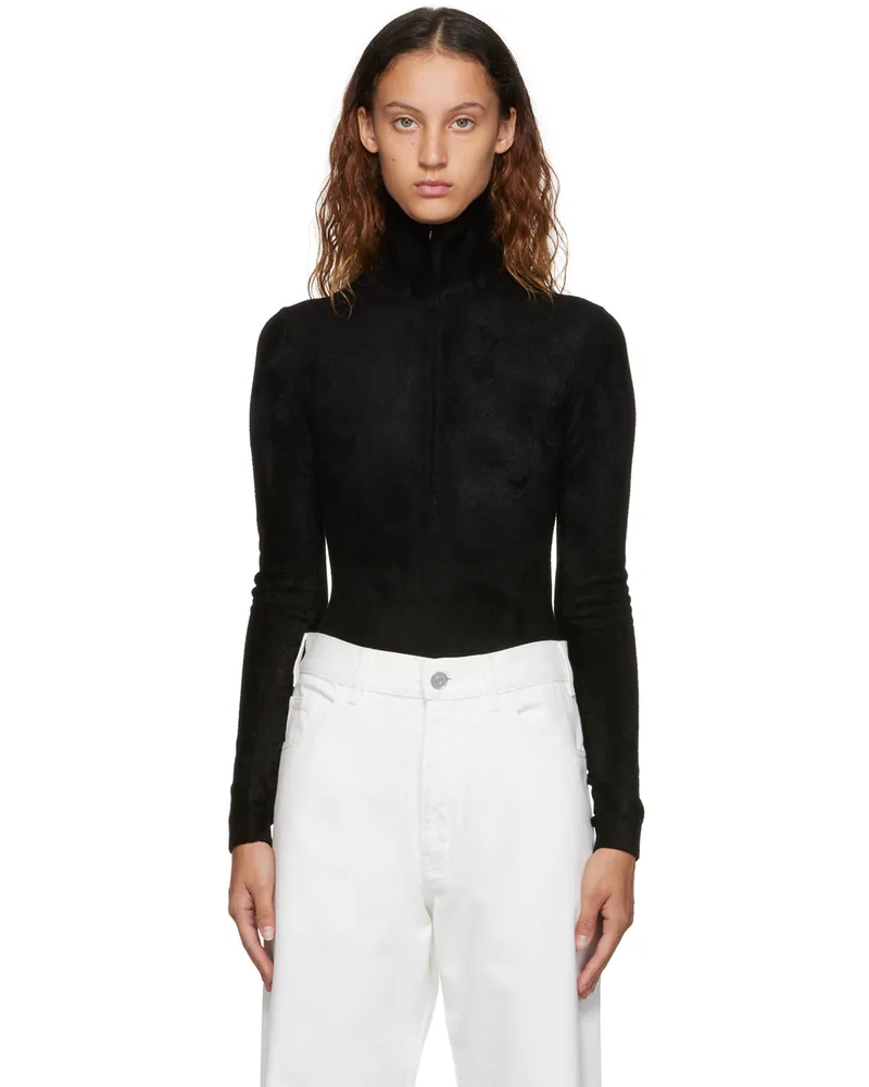 Alaïa Black Turtleneck Bodysuit 995