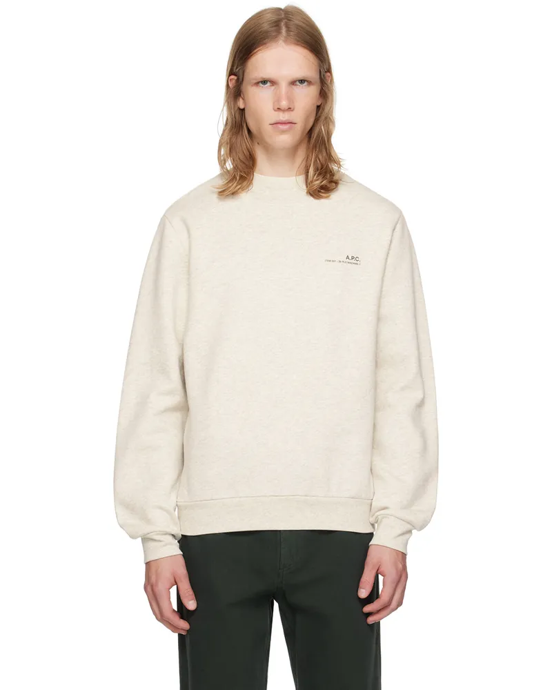 A.P.C. Gray Printed-Logo Sweatshirt Apj