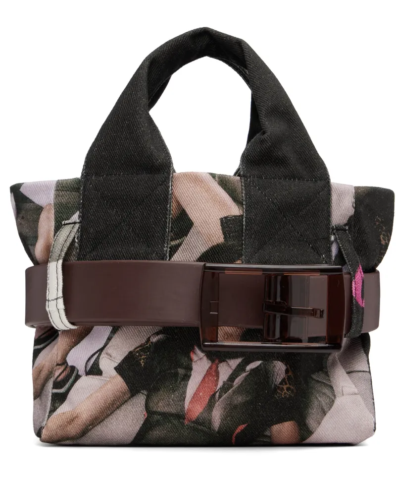 OTTOLINGER Multicolor Mini Belted Tote Pribrw