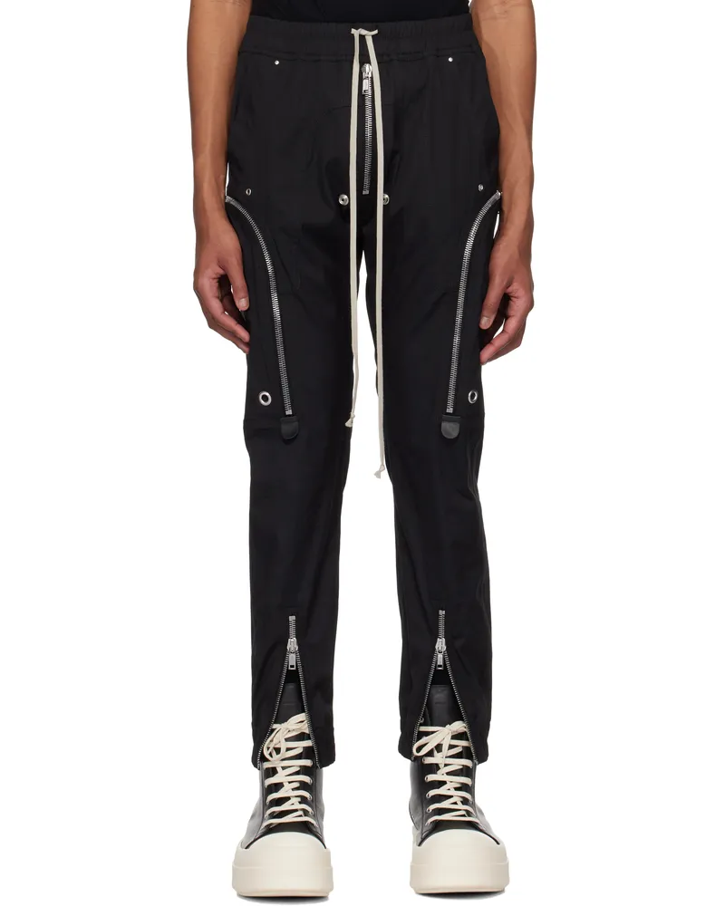Rick Owens Black Hollywood Bauhaus Cargo Pants 09