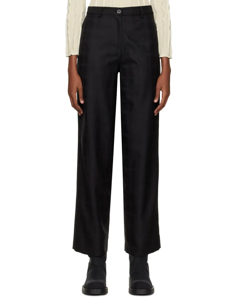 Helena Manzano Black HLM Zip Trousers Black