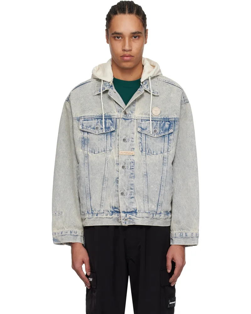 AAPE by A Bathing Ape Blue 'AAPE Now' Light Weight Denim Jacket Blr