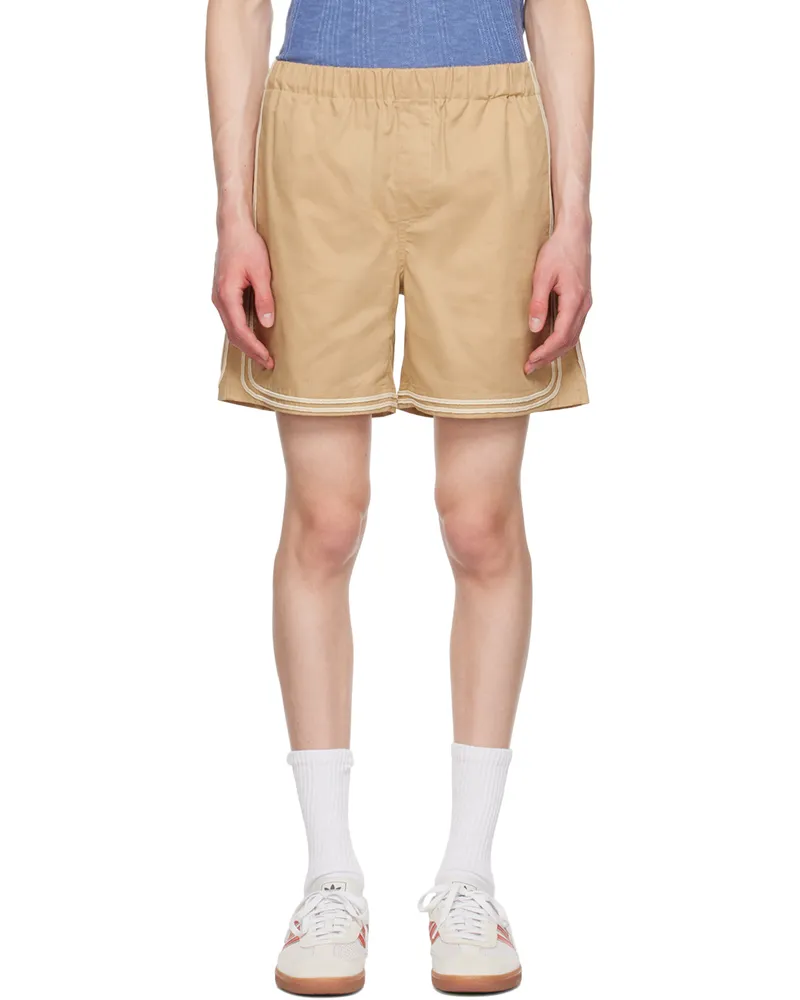 COMMAS Beige Braided Cord Shorts Beige
