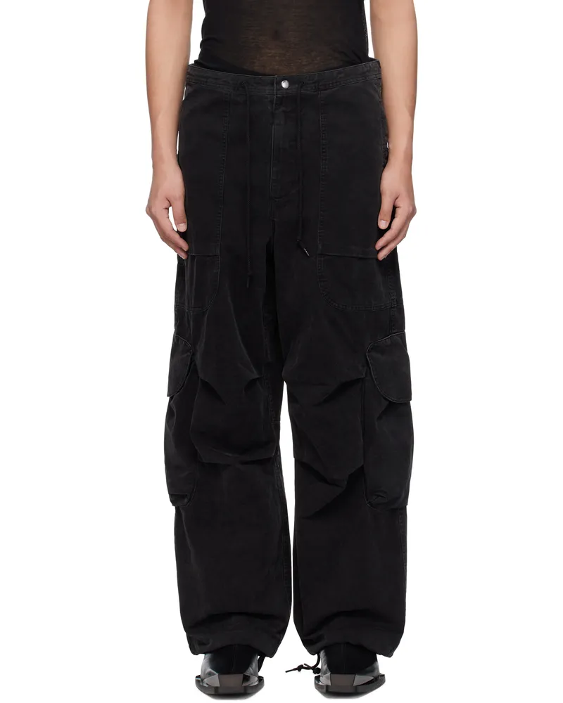 Entire Studios Black Freight Cargo Pants Iron