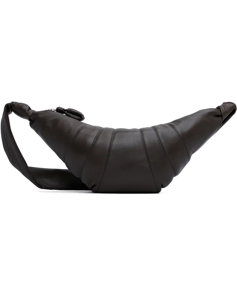 Christophe Lemaire Brown Medium Croissant Bag Br490