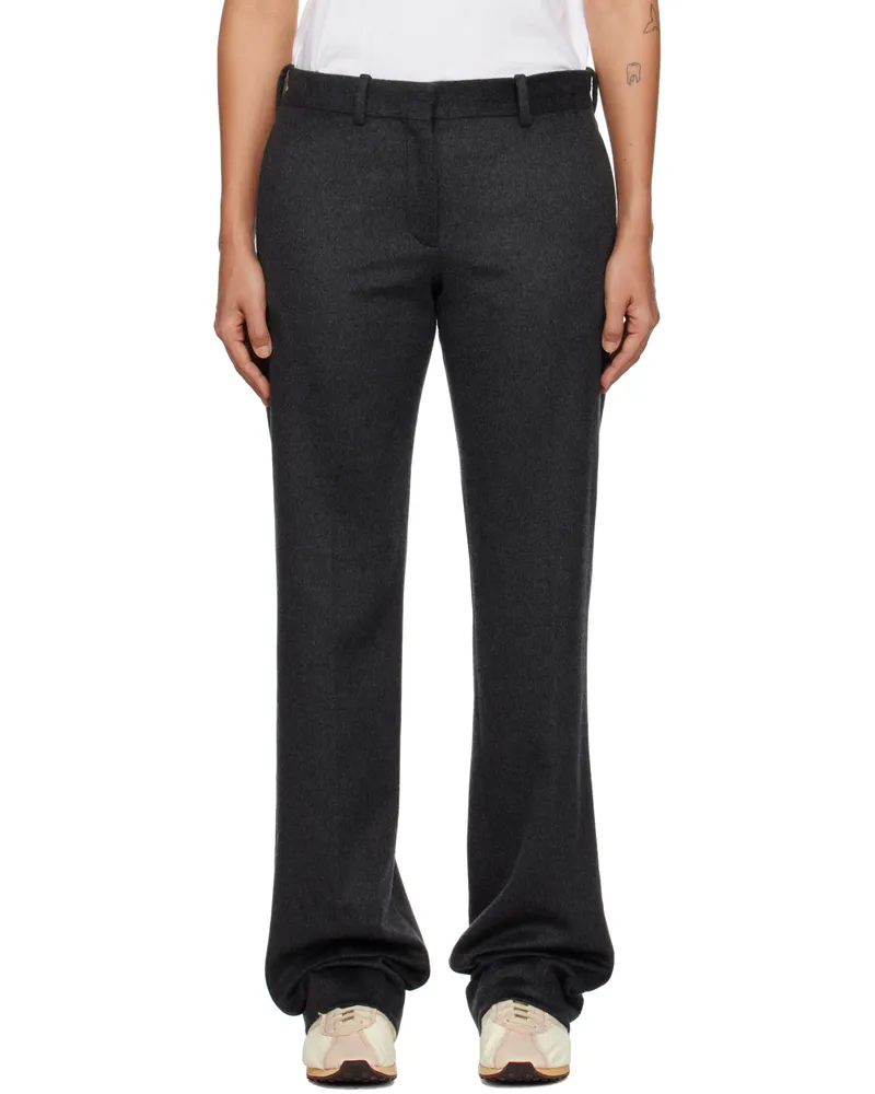 The Row Gray Selvie Trousers Ccm