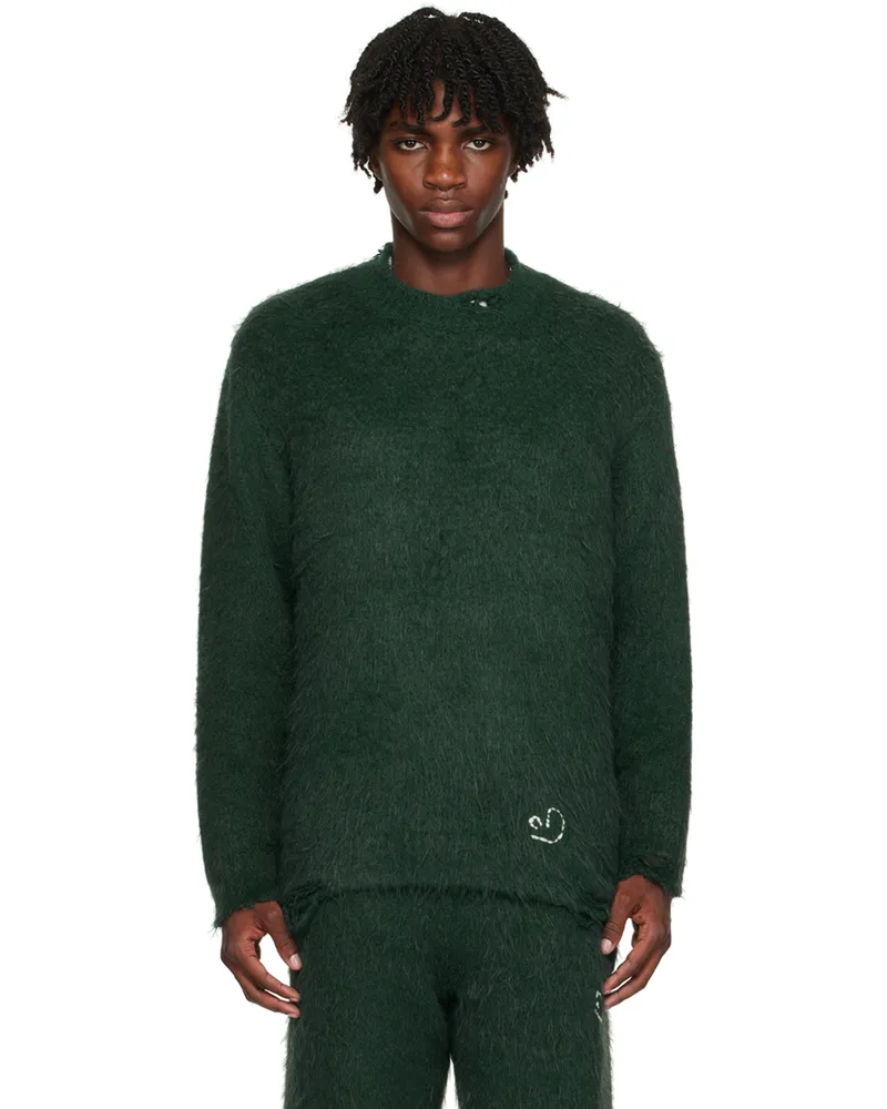 Adererror Green Crewneck Sweater Green