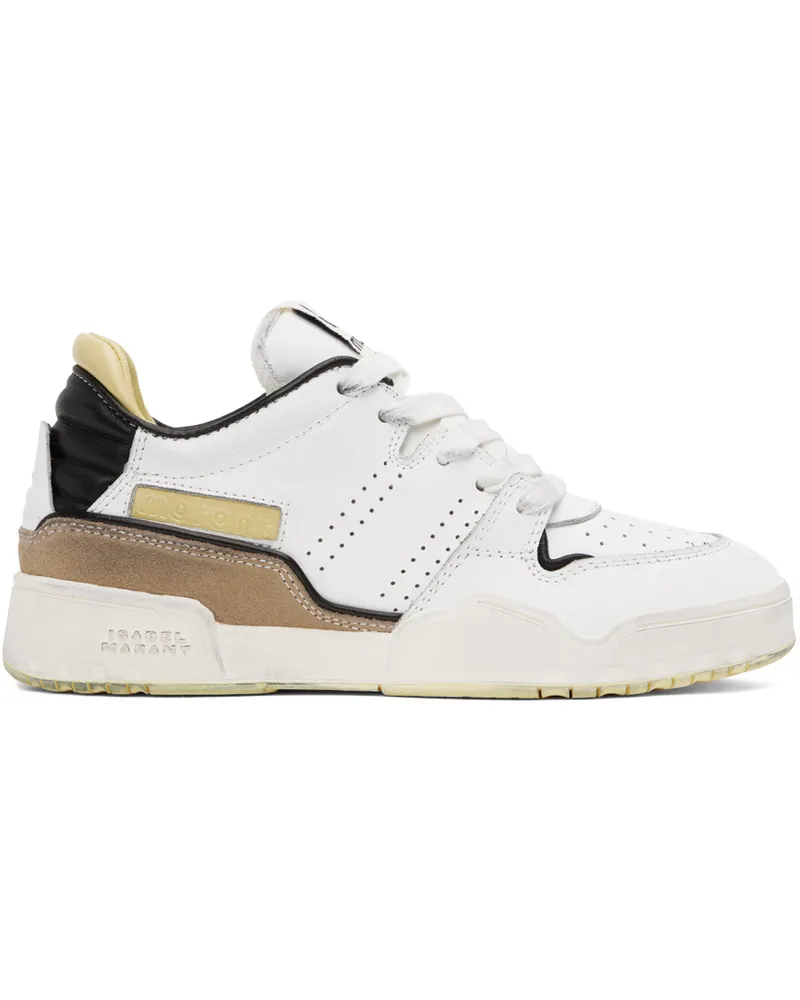 Isabel Marant White & Yellow Emree Sneakers Bkyw