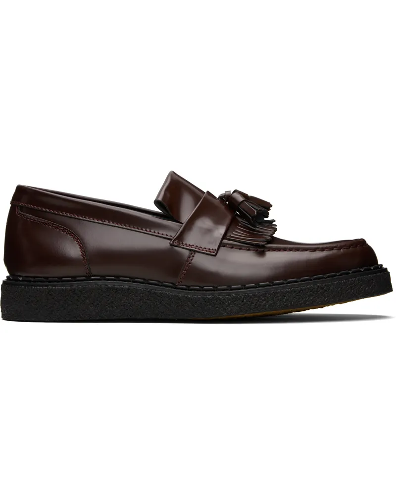 Fred Perry Burgundy George Cox Edition Tassel Loafers 597oxblood