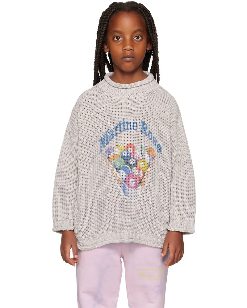Martine Rose SSENSE Exclusive Kids Gray Bassett Sweater Grey