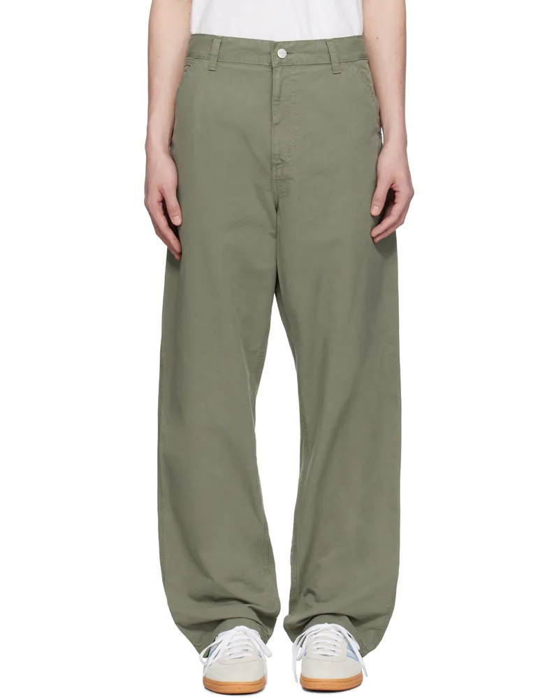 Carhartt WIP Green Single Knee Trousers 1yfgd