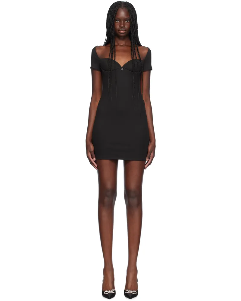 Miaou Black Zeta Minidress Black