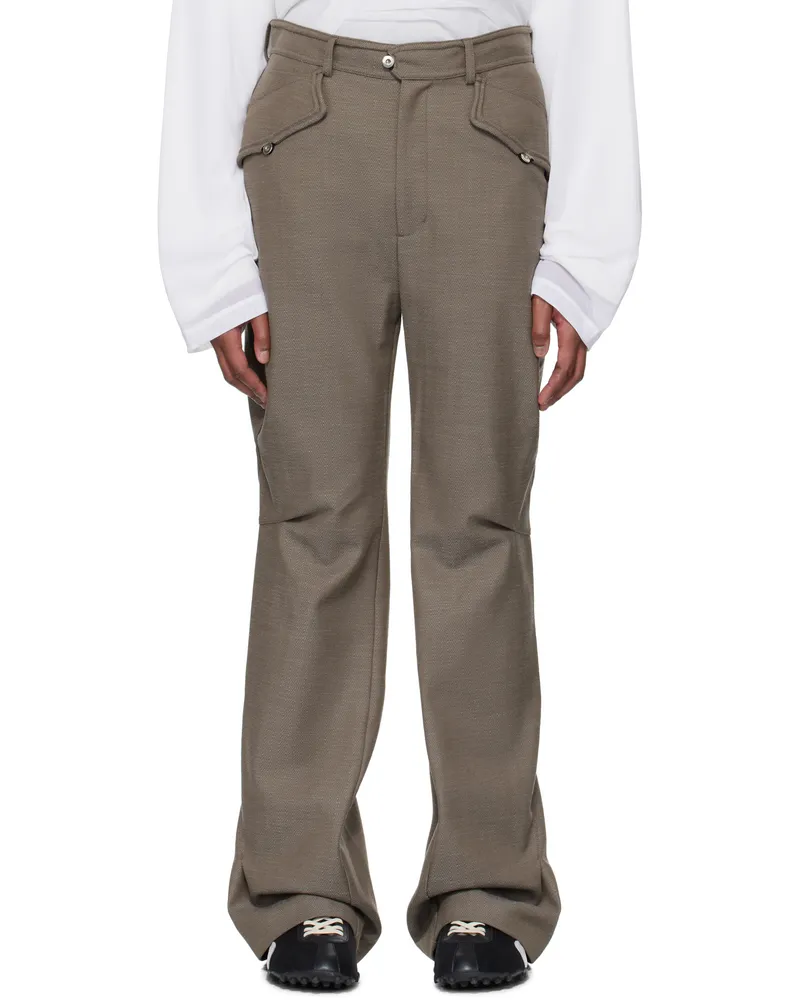 KIKO KOSTADINOV Brown Alec K-Dart Trousers Brown