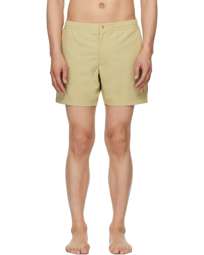 Ralph Lauren Beige 6-Inch Polo Prepster Swim Shorts Coastal
