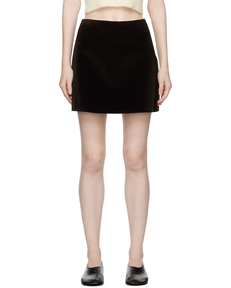 LOW CLASSIC Brown A-Line Miniskirt Brown