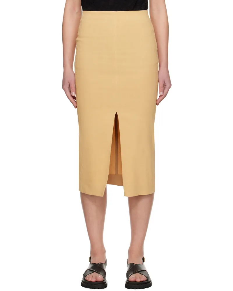 Isabel Marant Beige Mills Midi Skirt 10st