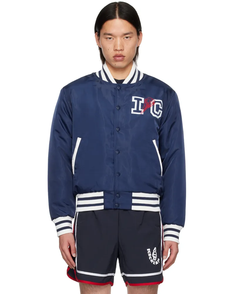 ICECREAM Navy 'IC' Classic Bomber Jacket