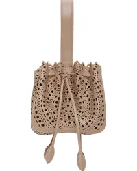 Alaïa Beige Rose Marie 16 Top Handle Bag Sable