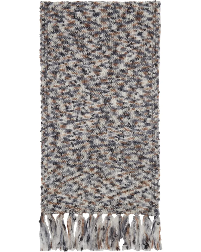 A.P.C. Gray Noah Scarf Pla
