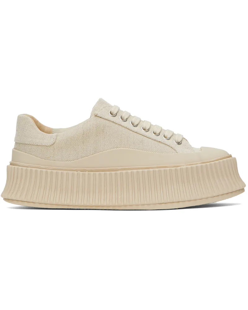 Jil Sander Beige Vulcanized Sneakers 280