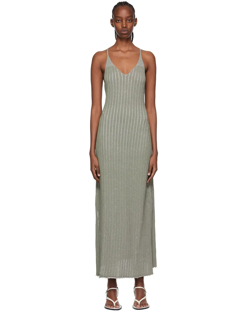 AERON Green Centure Maxi Dress Moss