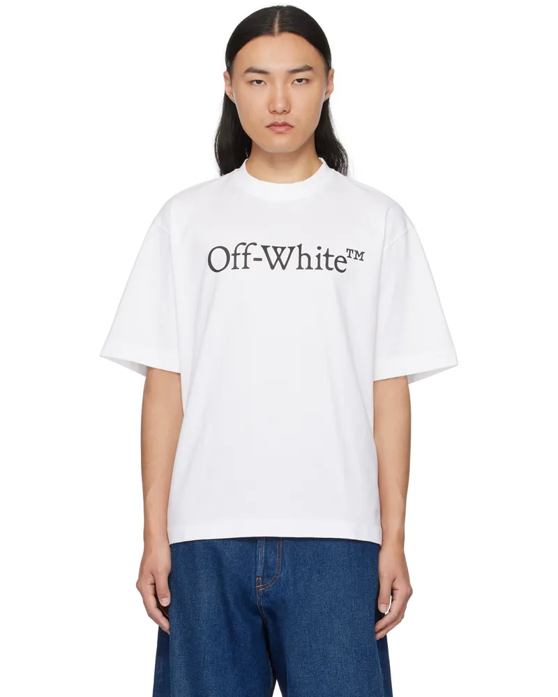 OFF-WHITE White Big Bookish Skate T-shirt White
