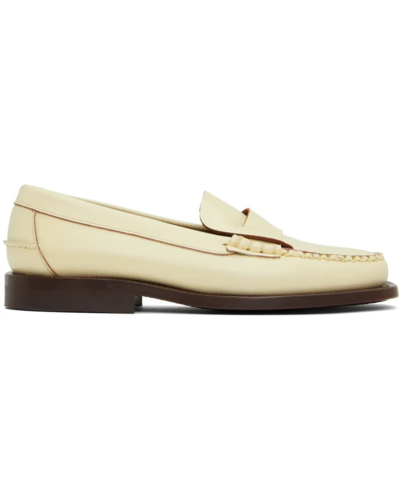 HEREU Off-White Sineu Loafers Custard
