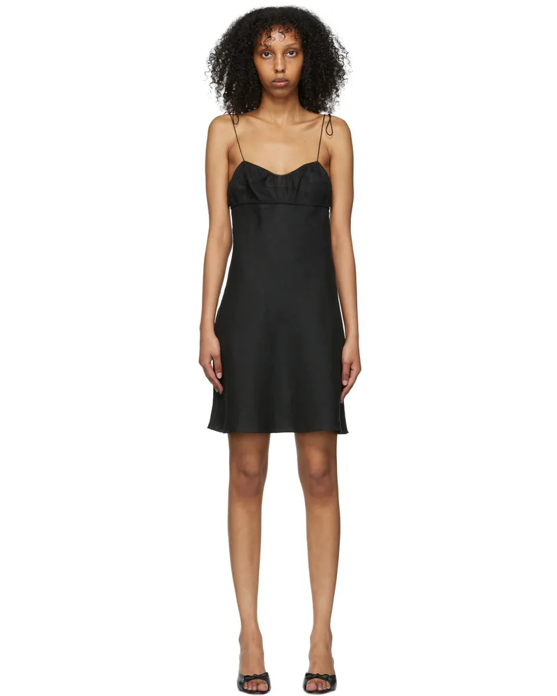 Anna October Black Kamini Mini Dress Black