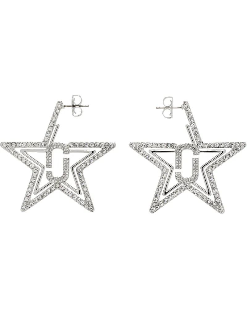 Marc Jacobs Silver J Marc Star Hoop Earrings 059