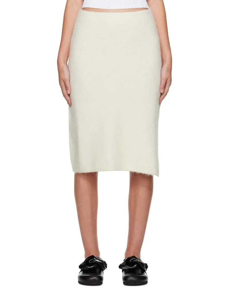 J.W.Anderson Off-White Slit Midi Skirt 002