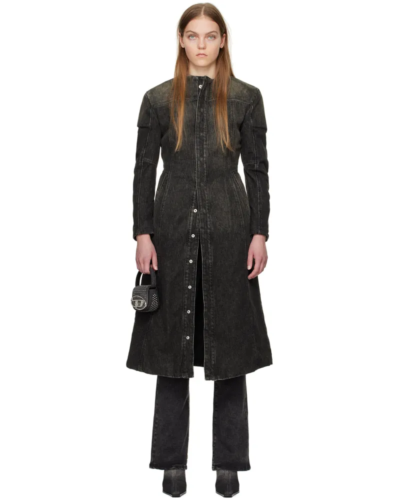 Diesel Black De-Sy-S Denim Coat 2