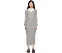 Gray Layered Maxi Dress