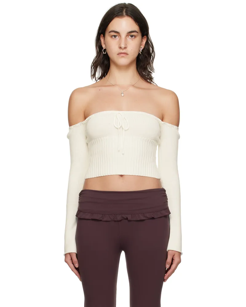 GUIZIO White Bayberi Sweater White