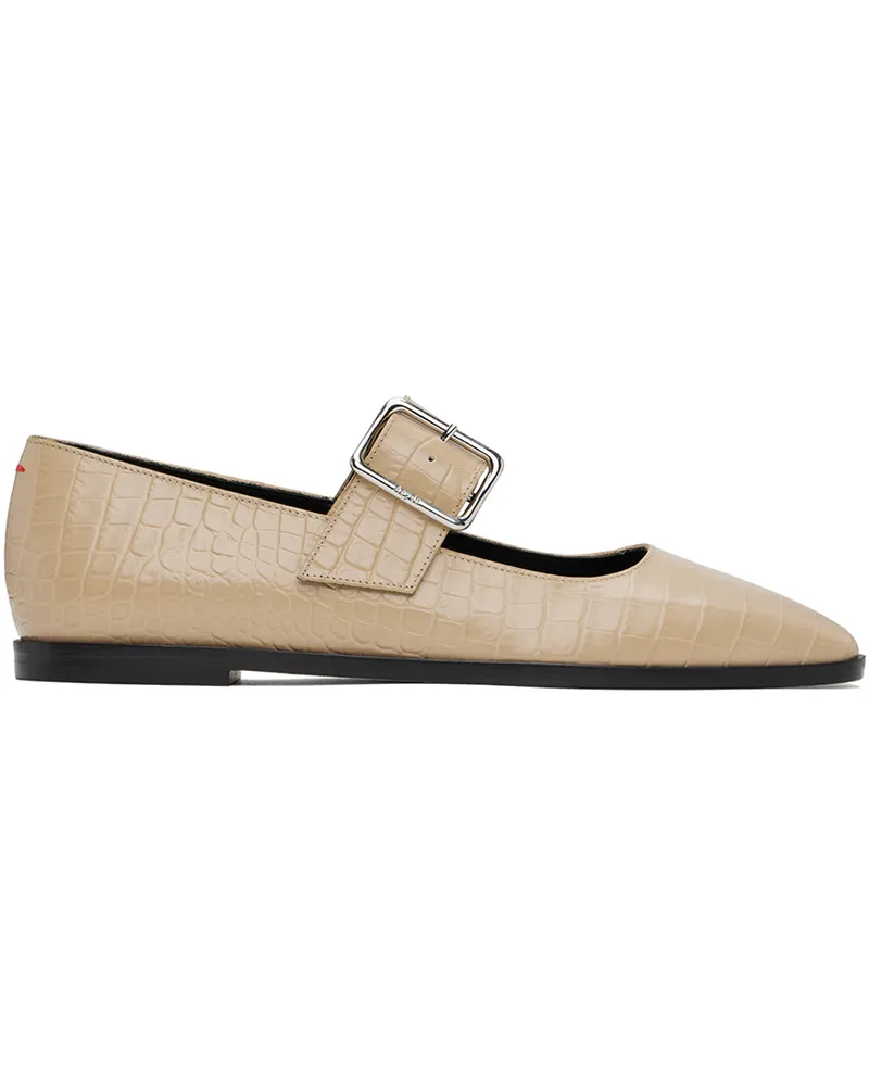 aeyde Beige Sunny Ballerina Flats Latte