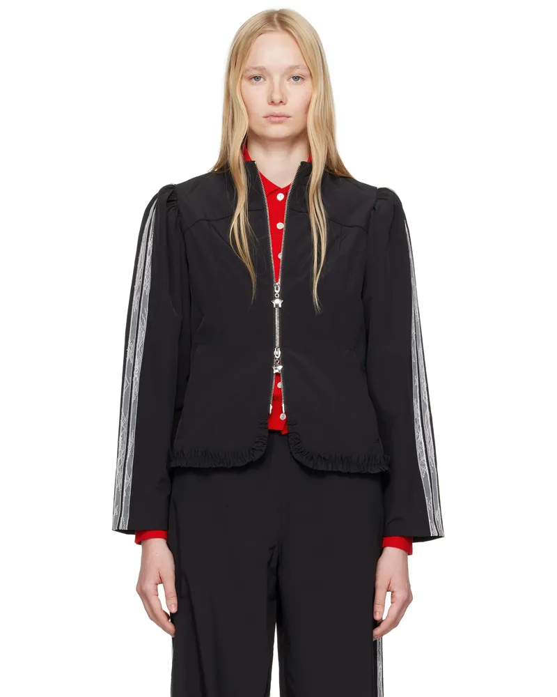 Sandy Liang Black Eileen Jacket Black