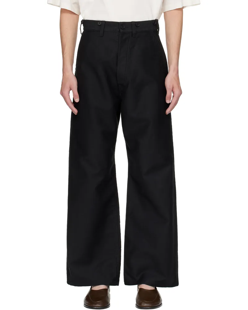 Taiga Takahashi Black Lot.204 Engineer Trousers Black