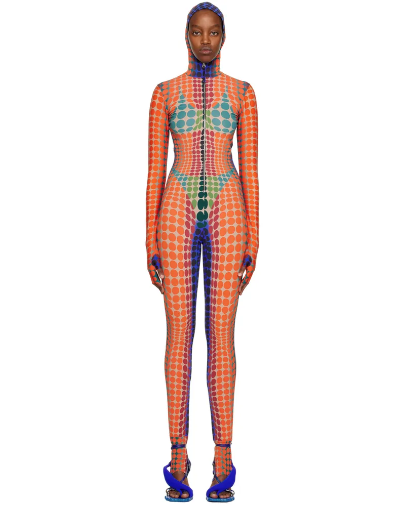 Jean Paul Gaultier Orange Dots Jumpsuit 271540-purple