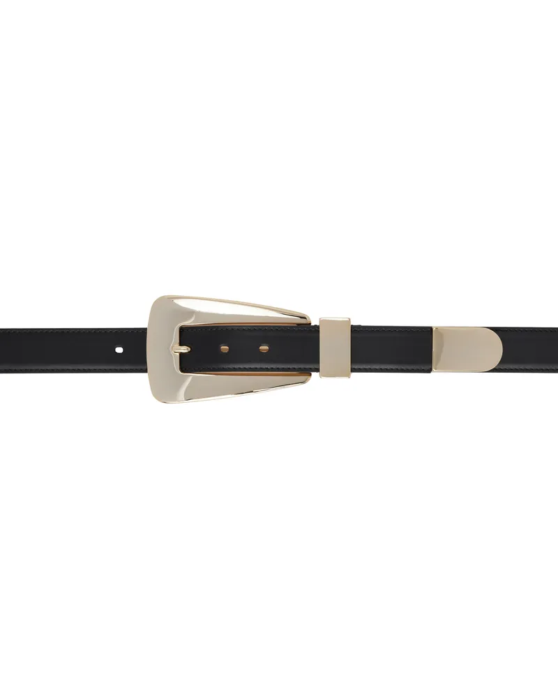 KHAITE Black Lucca Belt 200