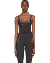 Charlotte Knowles SSENSE Exclusive Brown Camisole Dark