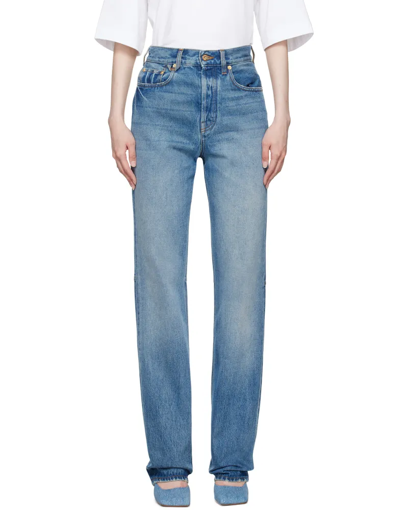 Jacquemus Blue La Casa 'Le de-Nîmes droit' Jeans 33c