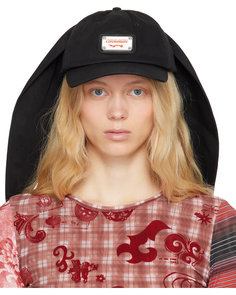 Charles Jeffrey Loverboy Black Rabbit Ears Cap Black