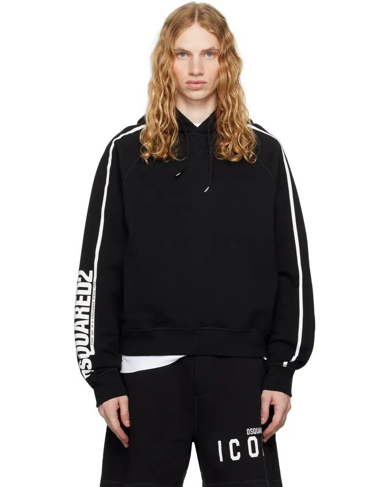 Dsquared2 Black Cipro Raglan Fit Hoodie 900