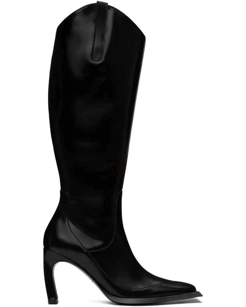 Charlotte Knowles Black Hellz Riding Boots Black