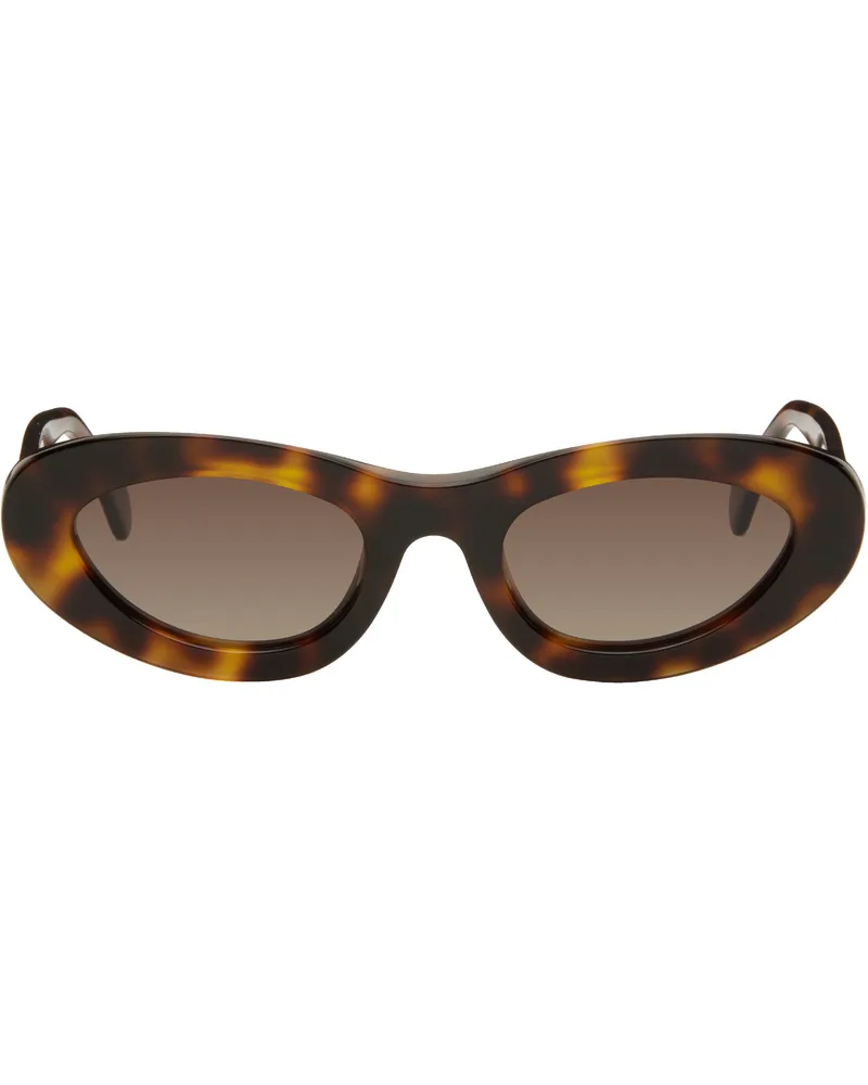 Anine Bing Brown Roma Sunglasses Tortoise