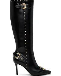 Versace Jeans SSENSE Exclusive Black Hardware Boots Eblack