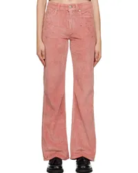 Our Legacy Pink Boot Cut Trousers Antique